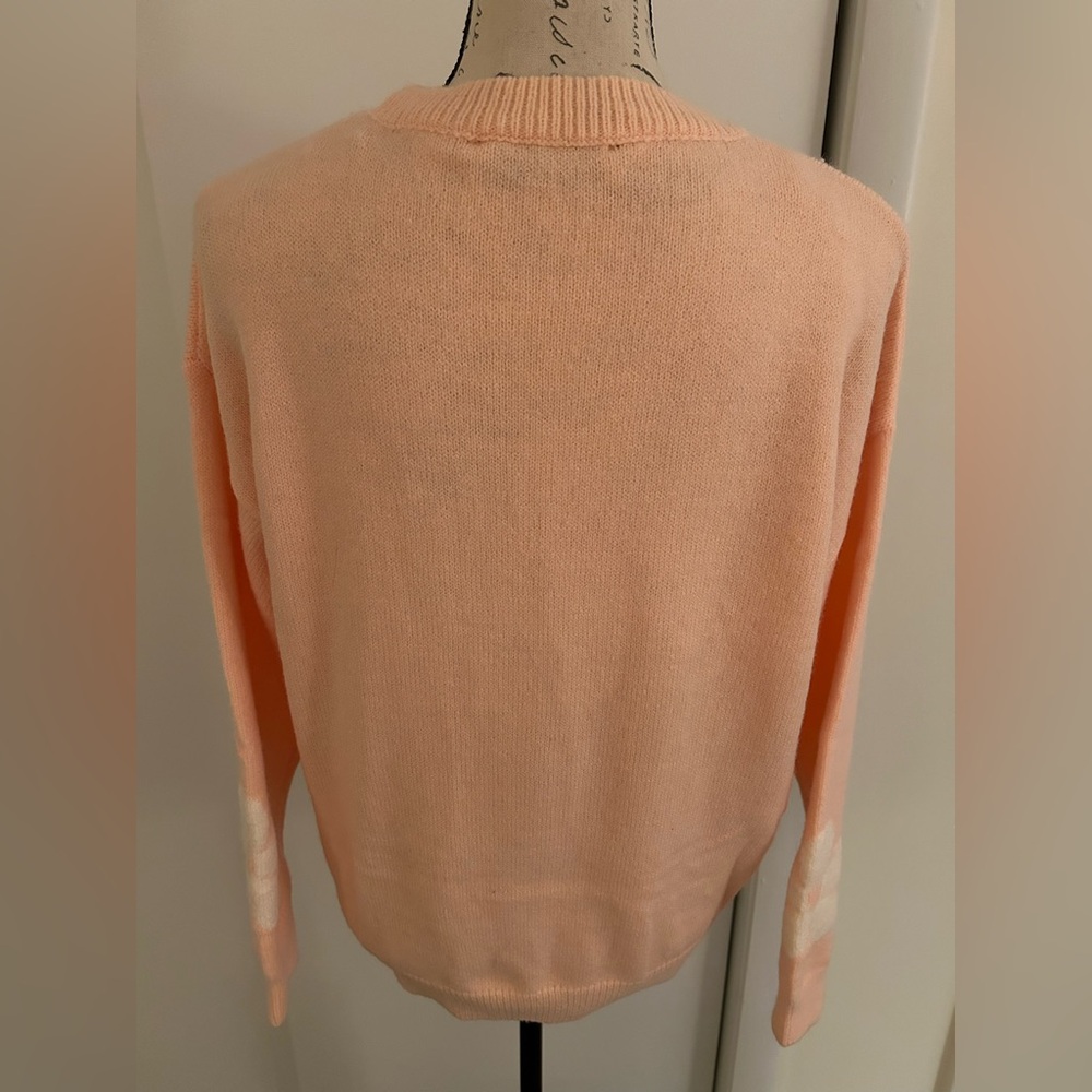 Petal & Pup Soft Orange Crewneck Sweater - Picture 5 of 5